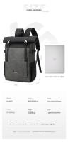 Mochila de gran capacidad para hombre, bolsa de viaje para ordenador portátil, bolsa de hombro, equipaje, cubierta enrollable, novedad - details 0