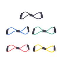 Banda de Yoga para gimnasio, banda de resistencia física, cuerda expansora de pecho de 8 palabras, entrenamiento muscular, bandas elásticas de goma, ejercicio deportivo - details 5