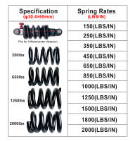 Amortiguador trasero para bicicleta de escooter EXA 290 291R y DNM DV 22 DV 22AR de Taiwan special 30.4mm 65mm - details 0