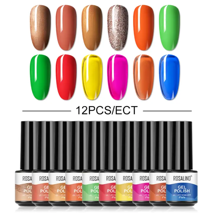 Rosalind-Juego de esmaltes de uñas, 12/20/24 piezas, lámpara UV /LED, gran oferta - 1