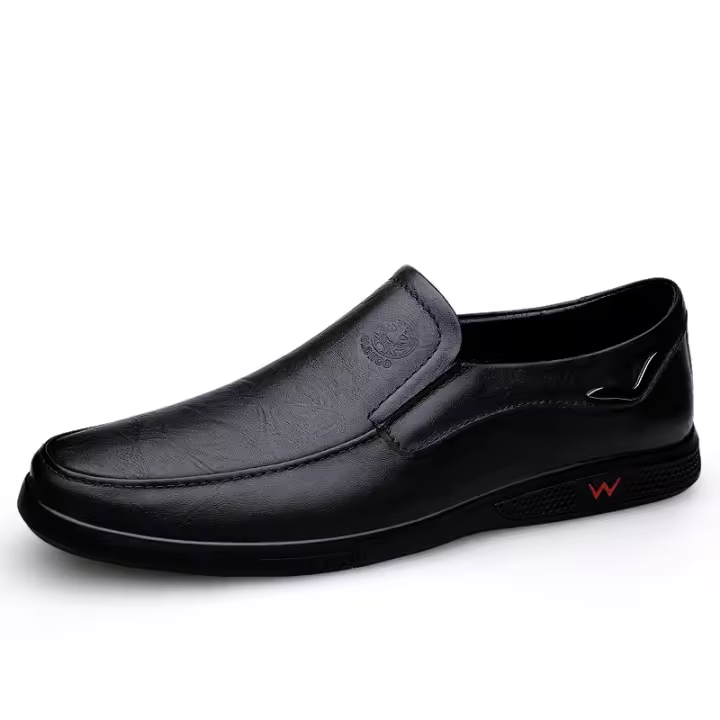 Zapatos informales hechos a mano para hombre, mocasines de cuero genuino, cómodos, transpirables, para exteriores, regalo del Día del Padre - 1