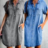 Vestido de mezclilla para mujer Vestidos de primavera y verano - details 1
