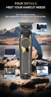Kemei-cortadora de pelo profesional para peluqueros, cortadora de pelo eléctrica para hombres, cortadora de pelo inalámbrica con acabado sin espacios - details 6