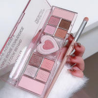 Paleta de Sombras de Ojos en Forma de Corazón Dulce 12 Colores de Polvo para Resaltar y Realzar - details 9