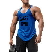 Muscleguys Brand Fitness Clothing Bodybuilding Stringer Tank Top Men Gym Singlets Cotton Sleeveless Shirt Workout Sports Jerseys - details 3