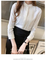 Camisa de mujer Top con botones de gasa Camisa blanca femenina - details 9