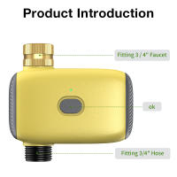 Temporizador de agua inteligente con Bluetooth, controlador automático de riego por goteo, sistema de riego de jardín, temporizador de aspersor para césped - details 10