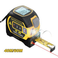 Cinta métrica láser de 40M/60M, cinta métrica Digital 3 en 1, telémetro láser de alta precisión, cinta métrica de acero de alta elasticidad - details 1