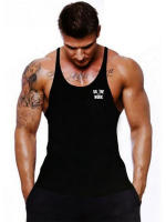 Gym Fitness Sport Cotton Breathable Tank Tops Men Sleeveless Tank Bodybuilding Workout Casual Clothing Undershirt Stringer Vest - details 2