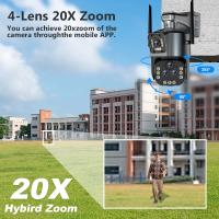 Cámara IP WiFi 8K16MP con Zoom de 20X Cámara PTZ de 360° Seguimiento Automático Cámara de Seguridad Inalámbrica al Aire Libre Cuatro Lentes Pantalla Doble Inteligente - details 6