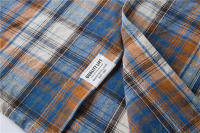 AIOPESON-camisa a cuadros para hombre, camisa 100% de algodón de manga corta, a la moda, informal, para negocios sociales, para verano - details 10