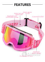 Gafas todoterreno para motocicleta, gafas antiniebla para Motocross, gafas antiimpacto para moto, gafas de esquí HD antideslizantes a prueba de viento - details 13