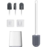 Escobillas y Portaescobillas de Inodoro, Cepillo y Soporte para WC, Silicona - details 4