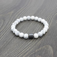 Ojos de tigre cuentas de piedra natural hechas a mano hombres hematita magnética accesorio pulseras para novio padre regalo - details 15
