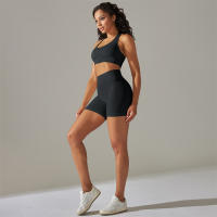 Conjunto de Yoga para Mujer Ropa Deportiva sin Costuras para Gimnasio Traje de Fitness con Sujetador Deportivo de Manga Larga Leggings de Cintura Alta Tracksuit Adecuado para Primavera/Verano Material de Poliéster y Elastano - details 6