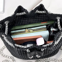Bolsos cruzados con forma de cubo de diamantes de imitación para mujer, bolsos de hombro brillantes, bolsos de cadena, bolsos de almacenamiento de fiesta de noche - details 17