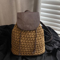 Mochila de Viaje para Mujer en Punto y Tejido Boho Estilo Crochet Mochila de Hombro Hueca para Verano Patrón Sencillo Hecho en China Adecuado para Otoño e Invierno - details 7
