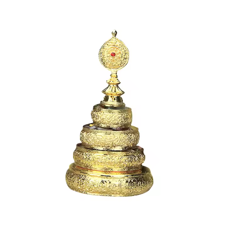 Mandala Manza Bandeja Mesa Centros De Mesa Adorno Escritorio Mandala Tibetano Ofrenda Aureate - 1