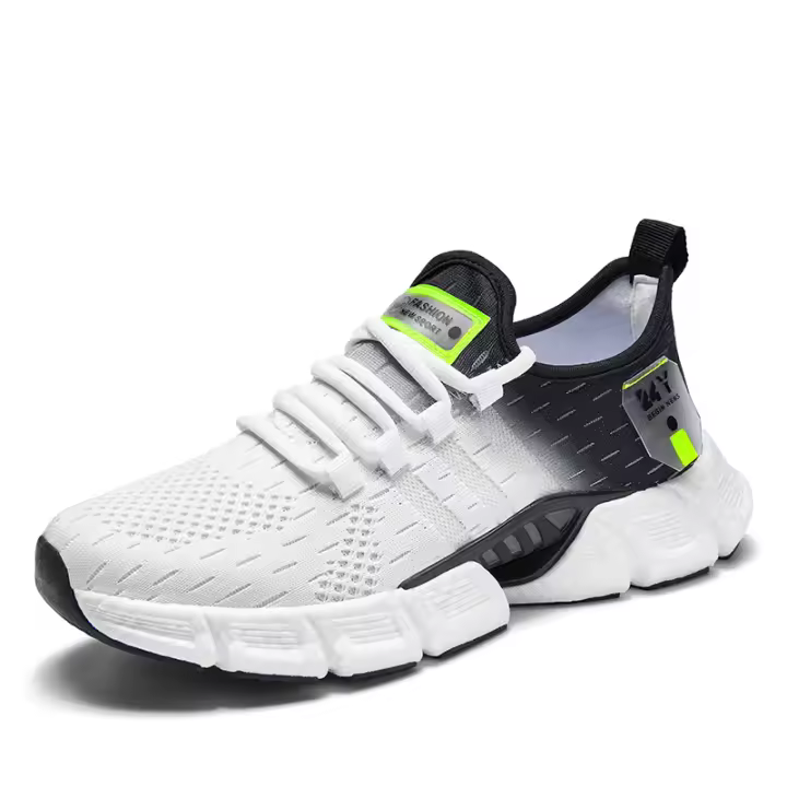 Zapatillas de correr para hombre, zapatos informales de malla transpirable, marcas de lujo, ligeros, para caminar, entrenamiento atlético, suaves - 1