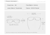 KINGSEVEN-gafas de sol polarizadas UV400 para hombre y mujer, lentes rectangulares de aluminio de alta calidad, accesorio deportivo de lujo para conducir - details 2