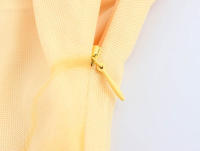 TRAFZA Vestido midi de moda para vacaciones de verano para mujer, estampado de flores, tul sin mangas, plisado, con cremallera lateral, vestidos de playa forrados - details 7