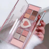 Paleta de Sombras de Ojos en Forma de Corazón Dulce 12 Colores de Polvo para Resaltar y Realzar - details 11