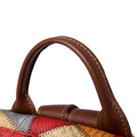 Mochila a cuadros de cuero PU suave para mujer, morral grande, bolsa de viaje, mochila escolar grande para Gir - details 25