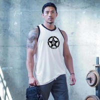 Summer Outdoor Sports Loose Sleeveless Singlet Men Training Running Breathable Tank Tops - details 6