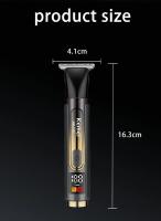 Kemei-Afeitadora eléctrica profesional para espalda, mango largo extremo, afeitadora de pelo, cortadora de pelo de nariz, cuidado corporal - details 7