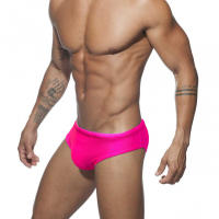 Jessborn pantalones cortos de natación para hombre, bañador profesional de color sólido brillante, a la moda, de cintura baja, para entrenamiento en la playa - details 10