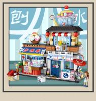 Loz Architecture Street Shop Izakaya Moc Building Blocks Store Japanese Street Scene Puzzle Gift Toy for Adults or Children - details 14