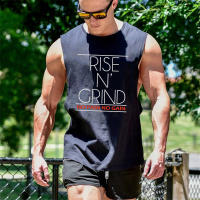 New Bodybuilding Stringer Tops Man Cotton Breathable Gym Sleeveless Shirt Men Fitness Vest Singlet Sportswear Workout Tanktop - details 2