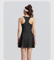 1 vestido deportivo para mujer, vestido antideslizante para exteriores, vestido de tenis con cremallera, vestido de bádminton para correr y fitness - details 18