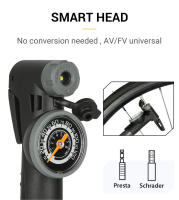 Inflador de neumáticos portátil para bicicleta, bomba de aire de mano para ciclismo, válvula inteligente Schrader Presta, 120PSI - details 4