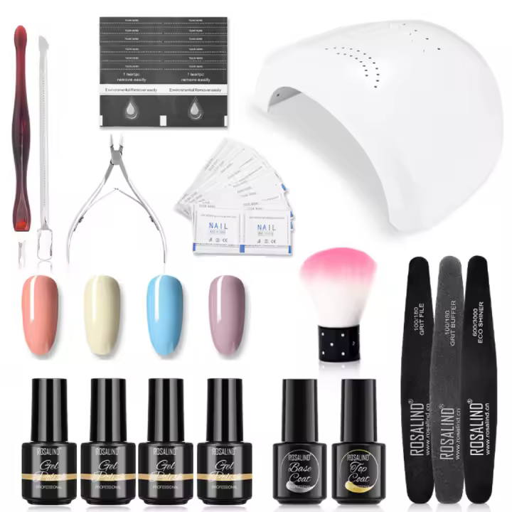 ROSALIND-Conjunto de esmaltes en Gel para uñas, herramientas de manicura, conjunto completo, para Semi permanente, necesita UV LED - 1