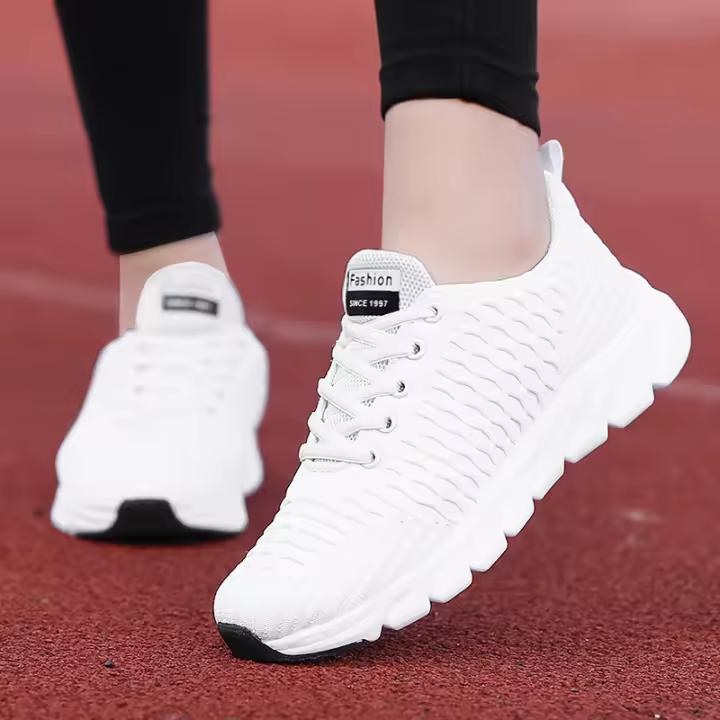 Zapatillas Deportivas transpirables para Mujer, zapatos planos informales ligeros con cordones - 1