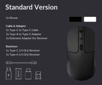 Keychron-ratón óptico inalámbrico M3, dispositivo con cable tipo C, 2,4 GHz y Bluetooth - details 10
