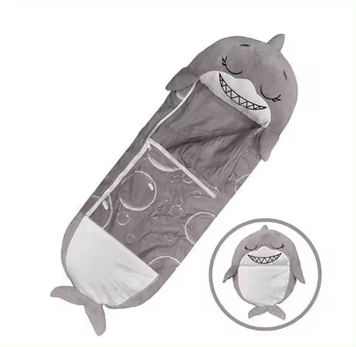 Saco de dormir de felpa para niños y niñas, saco de dormir de dibujos animados, suave y cálido, para regalo de cumpleaños - 1