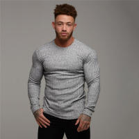 Muscleguys Camiseta de Pullover Oversize para Hombres Color Sólido, Estampado, Poliéster para Otoño e Invierno - details 13