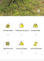 Sillas ultraligeras plegables portátiles para acampar, sillas de pesca en la playa con respaldos, muebles de exterior - details 1
