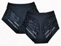 Tela de malla transparente sin costuras con cintura para mujer, ropa moldeadora de control abdominal de alta elasticidad, ropa interior de seda congelada, - details 9