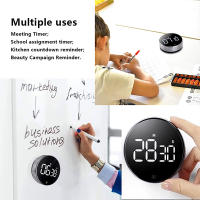 Temporizadores digitales de cocina, temporizadores visuales, pantalla LED grande, Cuenta atrás magnética, plateado - details 2