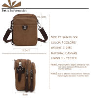 Bolso de lona de diseñador de marca para hombre, mini bandolera de hombro, Bolso de cintura informal de alta calidad, Bolso cuadrado pequeño - details 0