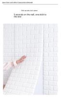 Papel Tapiz 3D Autoadhesivo de Ladrillo de Espuma Antigua Decoración de Pared Impermeable para Sala de Estar Dormitorio - details 3