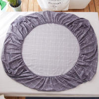 Sábana bajera de algodón estampada, sábanas para cama de cuatro esquinas con banda elástica (sin fundas de almohada), 1 ud. - details 17