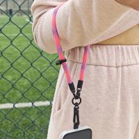 Correas portátiles para muñeca de teléfono móvil, cordón anticaída colorido de nailon con lengüetas de sujeción, Clip de cable colgante desmontable para teléfono móvil - details 16