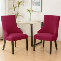 Funda elástica para silla de comedor, fundas para sillas de LICRA Jacquard, respaldo alto elástico, sillones inclinados, para cocina de Hotel, 1 ud. - details 67