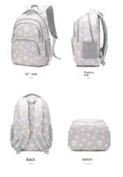 Mochila escolar con estuche para lápices para niñas, lonchera para adolescentes, color negro, Juego de 3 unidades, 2023 - details 2