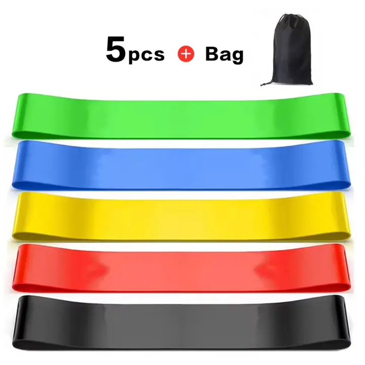 Juego de bandas de resistencia ideales para flexibilidad, adecuadas para yoga, pilates, también para entrenamiento de resistencia en gimnasia y danza - 1