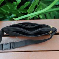 Riñonera informal de lona para mujer, para el pecho bolso cruzado, cinturón de viaje, deportivo, de hombro, a la moda - details 7